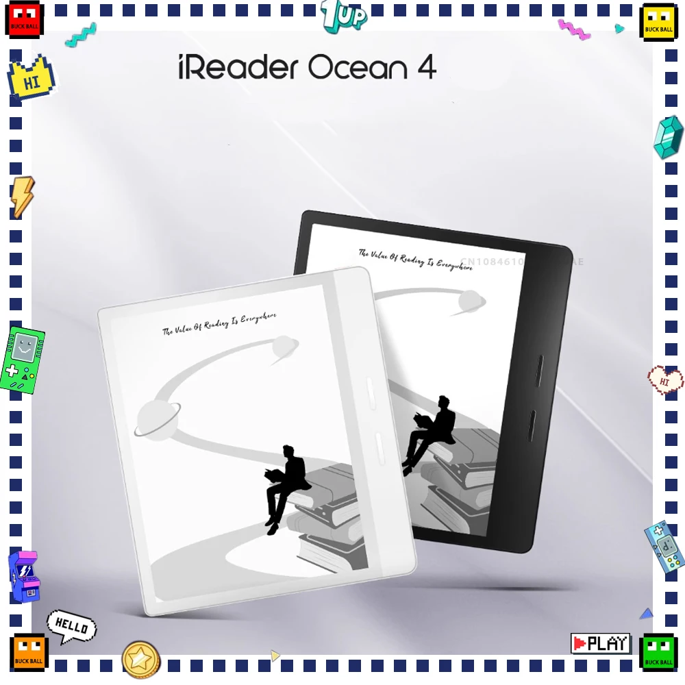 iReader Ocean4 E-Book Reader Custom 7inch Ink Screen Electronic Paper Book Tablet Lightweight Portable Learning Notebook 64GB