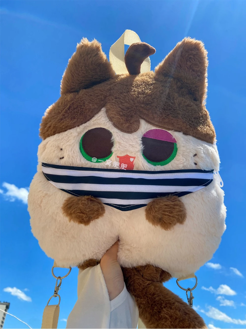 Game Identity Ⅴ Luca Balsa Prisoner Cute Cat Plush Pillow Shouder Bag Backpack Cosplay Anime Student Cute Gift