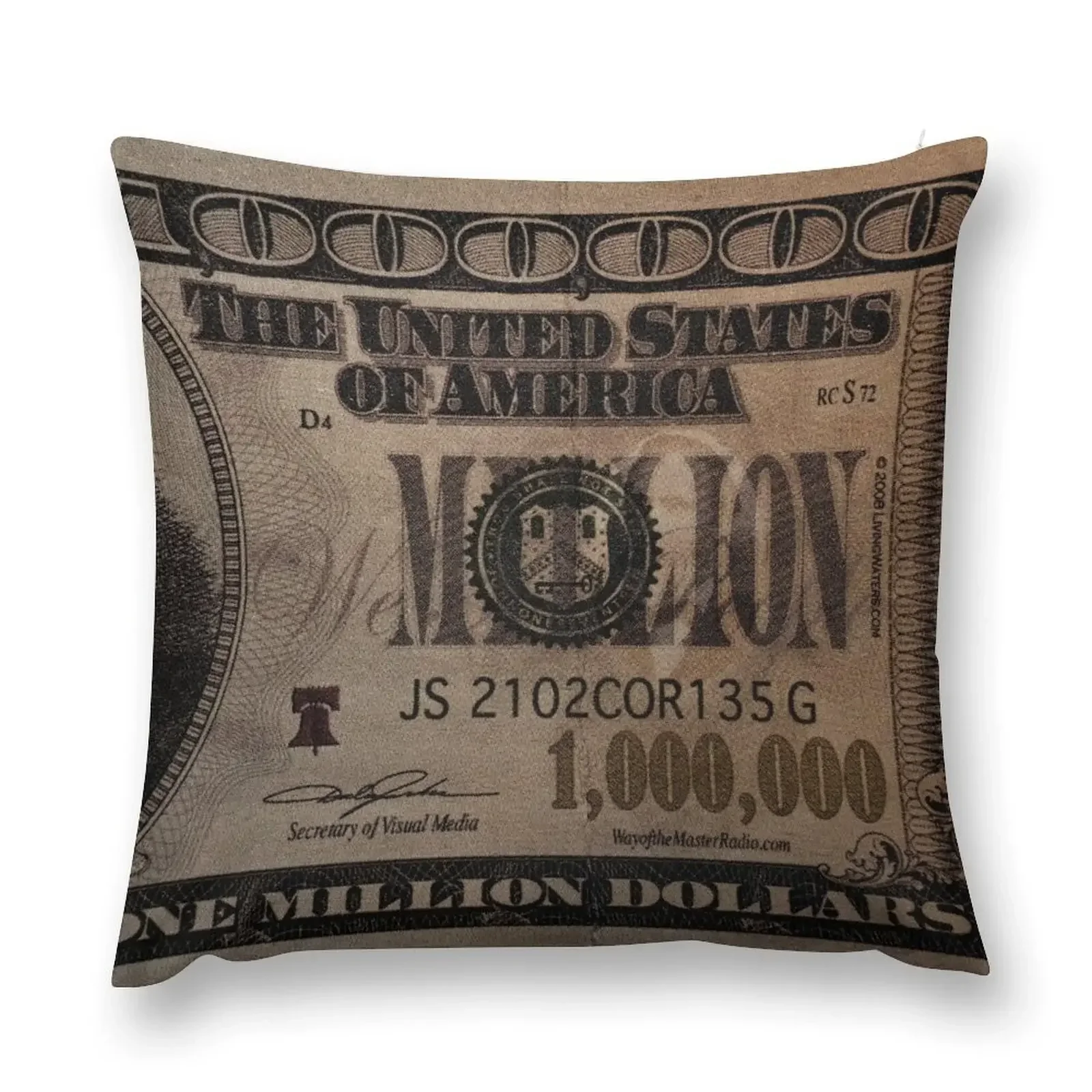 1 million dollar bill Throw Pillow Pillowcase Cushion christmas cushions covers Cusions Cover pillow