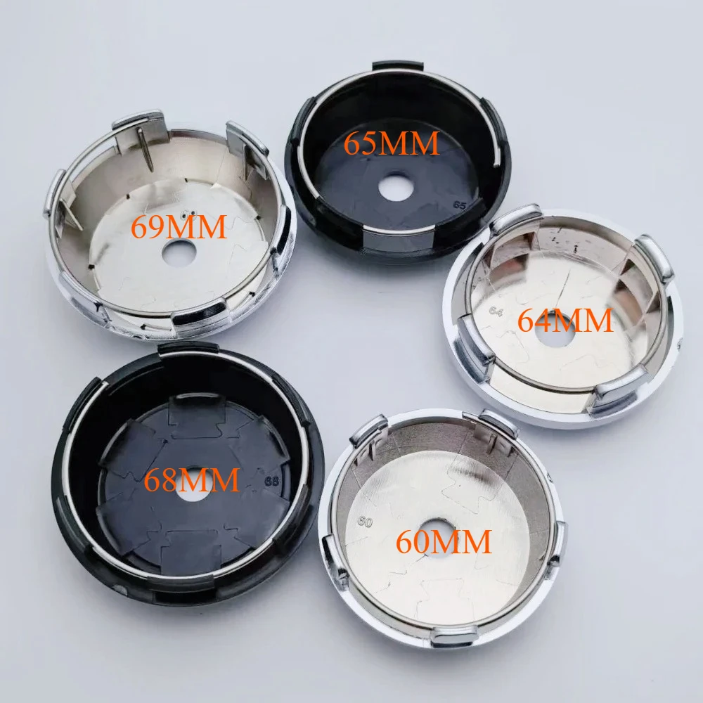 4pcs 60mm 64mm 65mm 68mm 69mm W Work Emotion Logo Emblem Car Wheel Center Caps Accessories for Wheels Rim Hubcaps High Cover