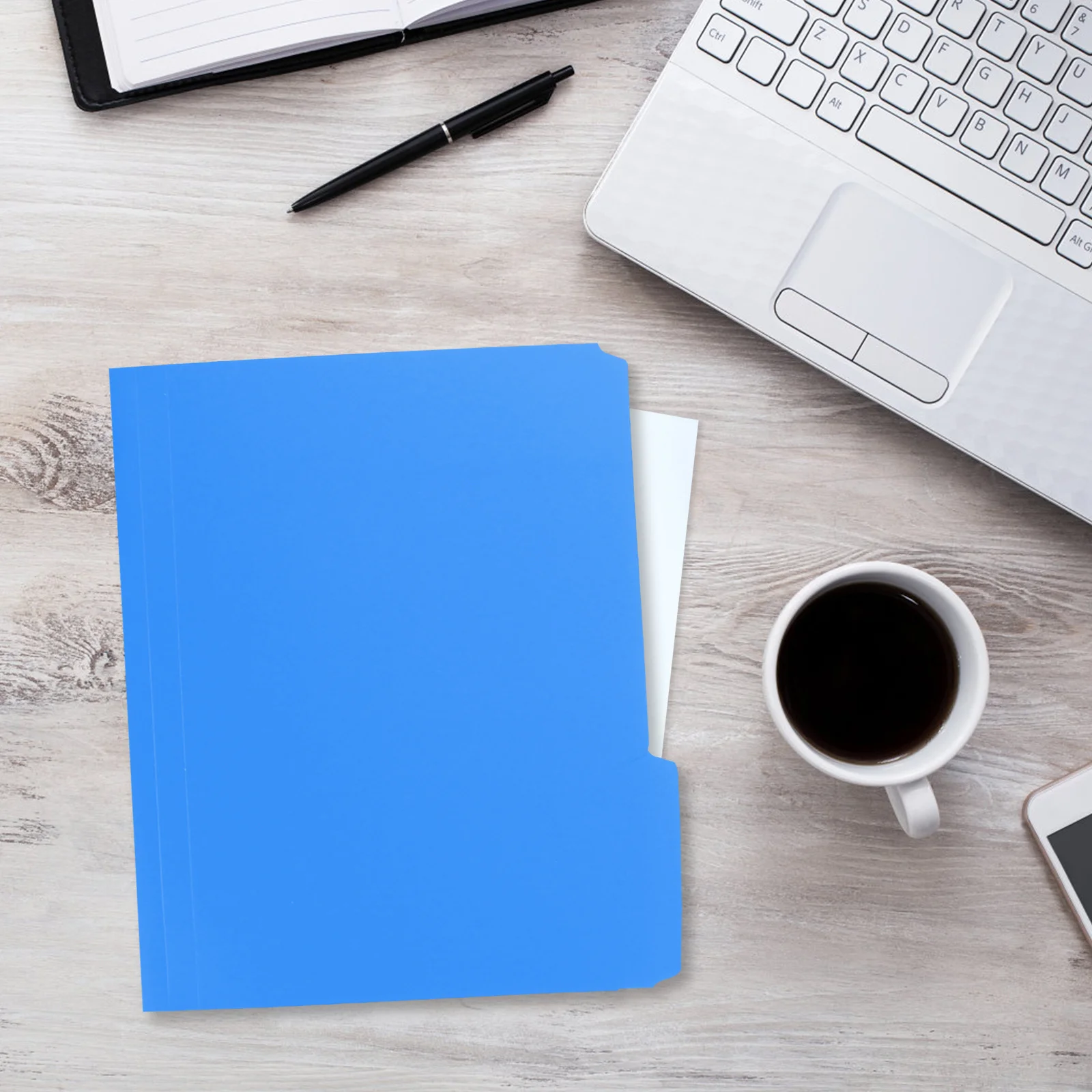 

6Pcs A4 Test Paper Folder Plastic File Organizer with Clip Design for Storing Documents Testing Papers Office Use Colored File