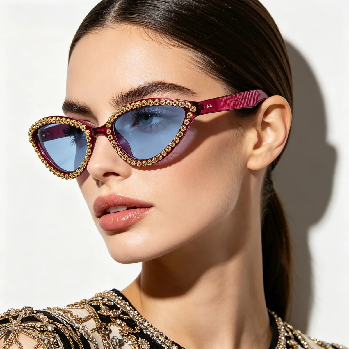 Vintage Fashion Club Photos - Retro Small Cat Eye Sunglasses Women