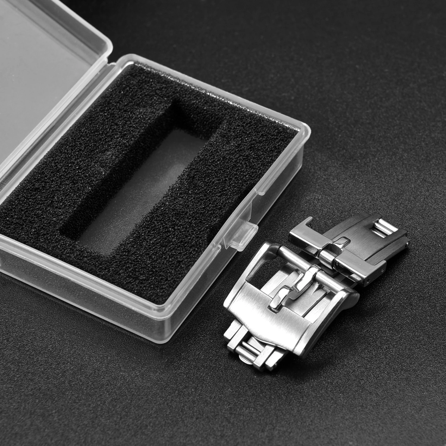 316L Stainless Steel Deployant Watch Buckle For Traditional Watch Strap 16mm 18mm Brushed Folding Watch Clasp For Delugs