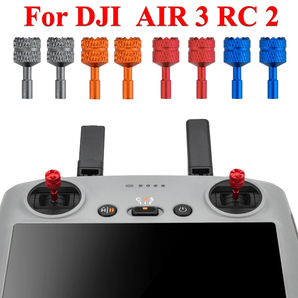 Per DJI AIR 3/Mini 4 telecomando RC 2 joystick pezzo di ricambio schermo bastone lega di alluminio pollice bilanciere accessorio