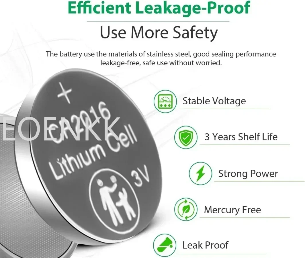 2-30pcs CR2016 3V Lithium Button CR 2016 Battery DL2016 BR2016 DL2016 LM2016 Coin Cell Watch Batteries for Toys Clock Remote