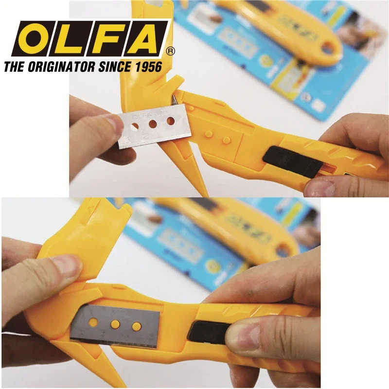 OLFA SK-10 Stretch Wrap Cutter Concealed Blade Safety Knife Cutting Shrink-wraps Plastic Matching Spare Blade SKB-10/10B