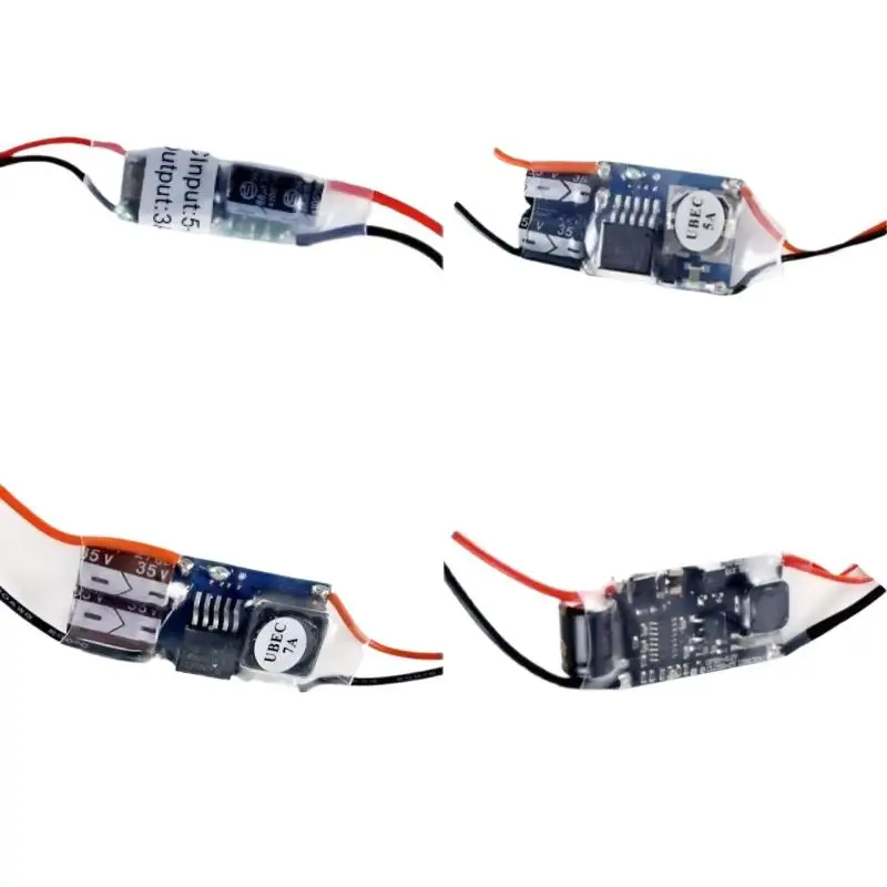 Regulador de Voltaje UBEC de 5V 3A 5A 7A 15A con Protección Completa Antiinterferencias para Drones FPV RC, Fuente de Alimentación Externa para Receptor