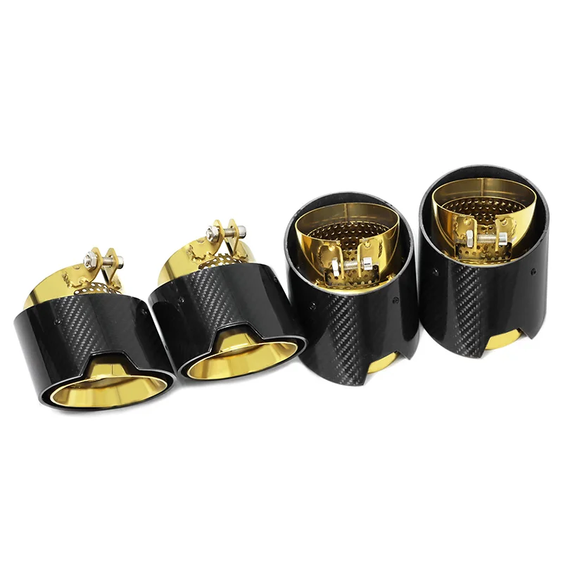 ماسورة عادم السيارة لسيارات BMW M2 M3 M4 أنبوب عادم من ألياف الكربون G80 G82 G83 G87 رأس عادم كاتم الصوت فوهة من الفولاذ المقاوم للصدأ #5