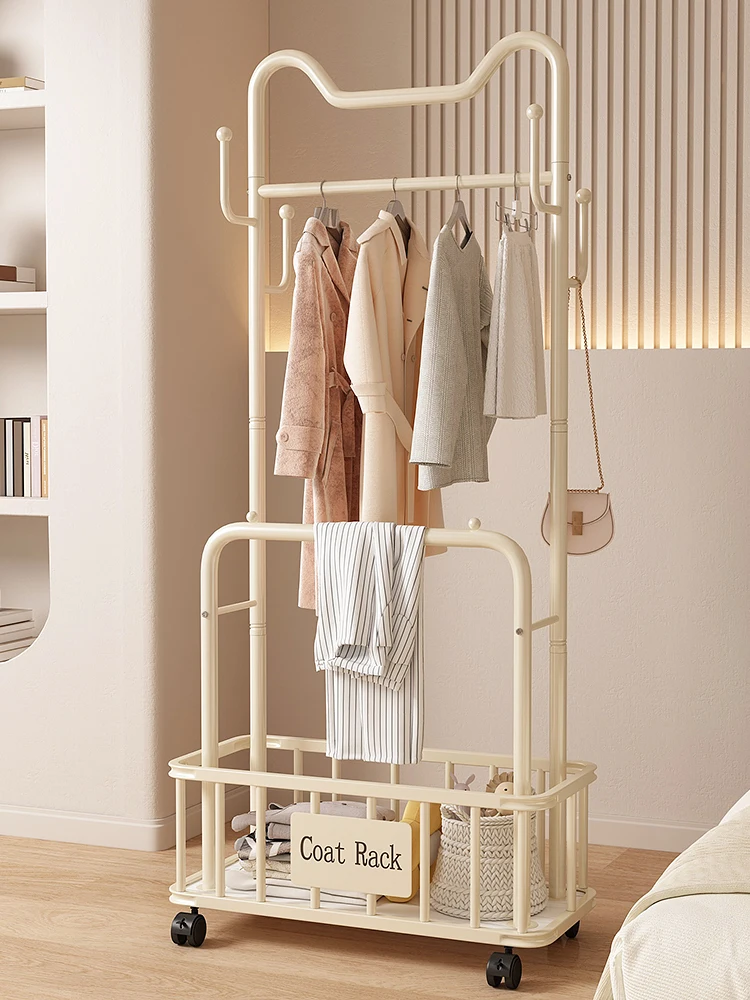 

Portable Lightweight Stand-Up Clothes Hanger Luxury Indoor Clothes Drng Ra Simple Design Bedroom Coat Hook Storage Organizer