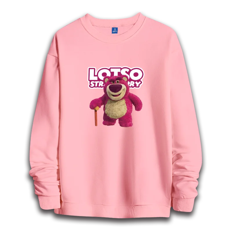 

Lotso hoodie women's round neck long sleeved top couple hoodie couple style round neck top loose casual hoodie couple clothes