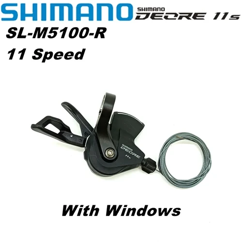 Imagen 2 del producto SHIMANO-palanca de cambios DEORE SL M5100 RAPIDFIRE PLUS MONO, banda de abrazadera, 11 velocidades, palancas de cambio para bicicleta de montaña, SL-M5100, espiga derecha 11S