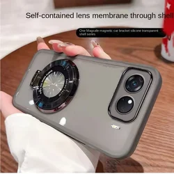 Luxe siliconen hoesje voor Nord 5 4 5G 3, magnetische houderstandaard, anti-shock softcase voor Oneplus 15 15r Nord 4 ce 5 13t 13R