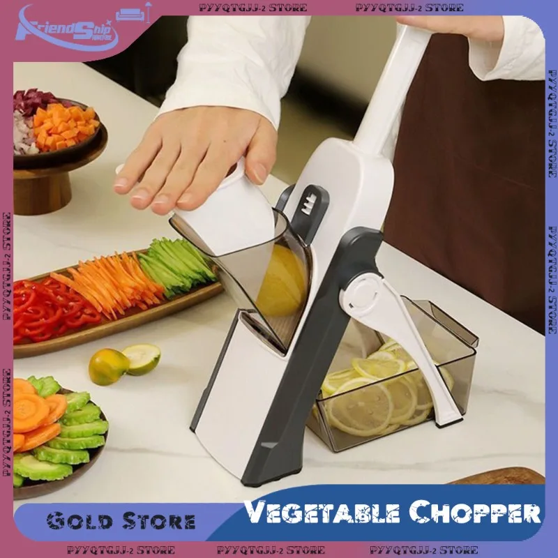 Vegetable Chopper Manual Potato Slicer Household Food Cutter Carrot Grater French Fries Onion Shredder Dicer Fruit Kitchen Tools