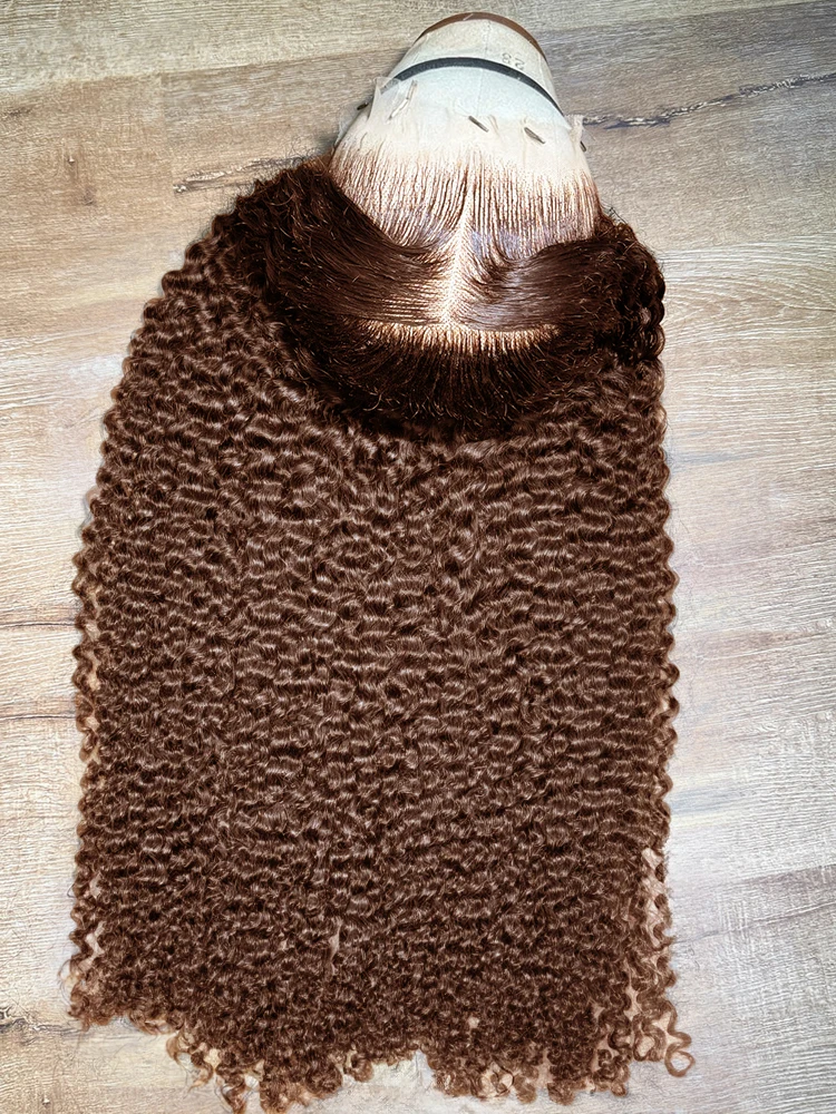 

Transparent 13x4 Kinky Curly Chocolate Brown Hd Lace Front Human Hair Wigs 36 40 Inch Colored 13x6 Deep Wave Hd Lace Frontal Wig