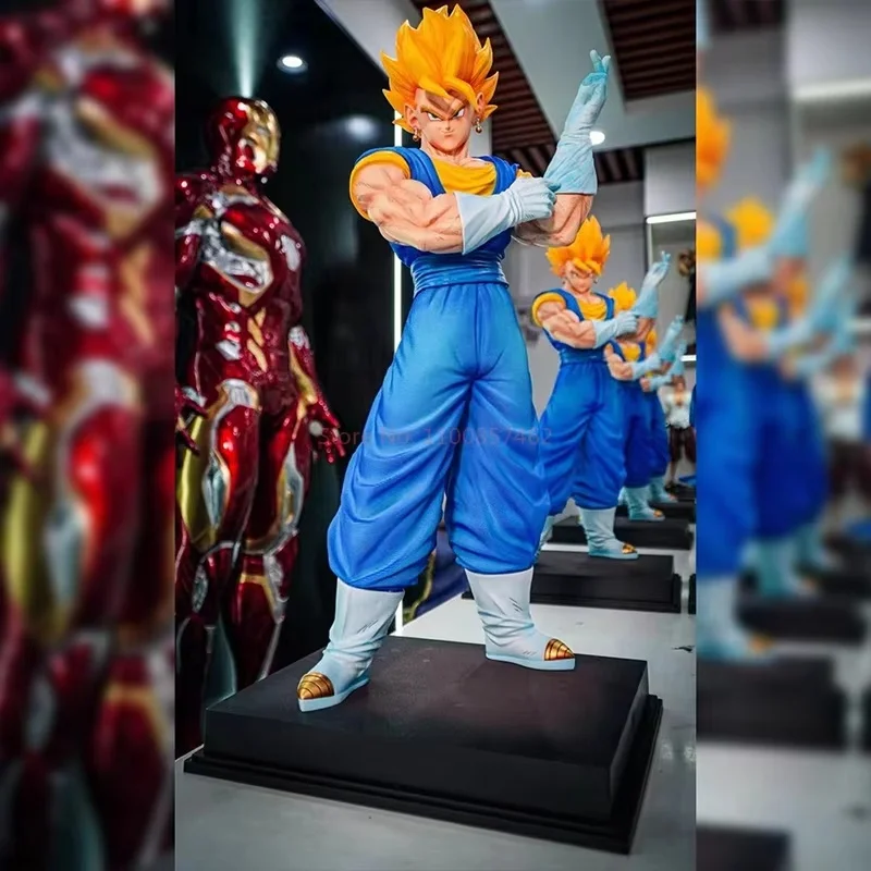 Nuevo modelo de personaje periférico de Dragon Ball de 50cm, doble rey Beijit y Wujita, colección de adornos hechos a mano, regalo masculino