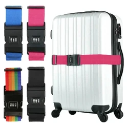 One word adjustable suitcase combination lock bundled luggage strap Travel trolley case bundled luggage strap