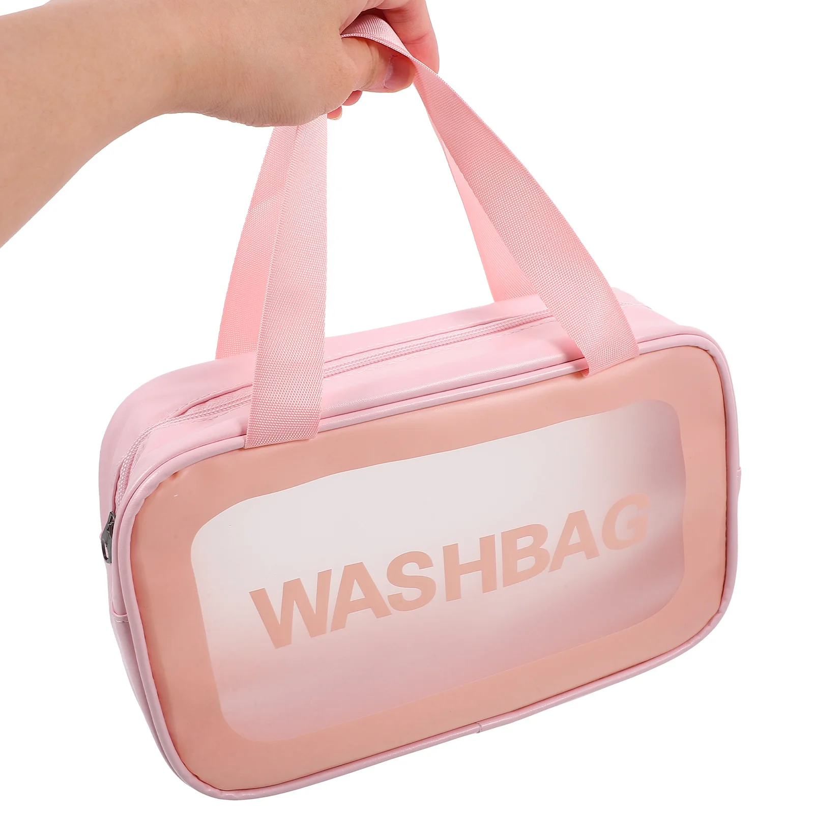 

Transparent Makeup Bag Waterproof Travel Pouch with Smooth Zipper Large Capacity Organizer for Toiletries and