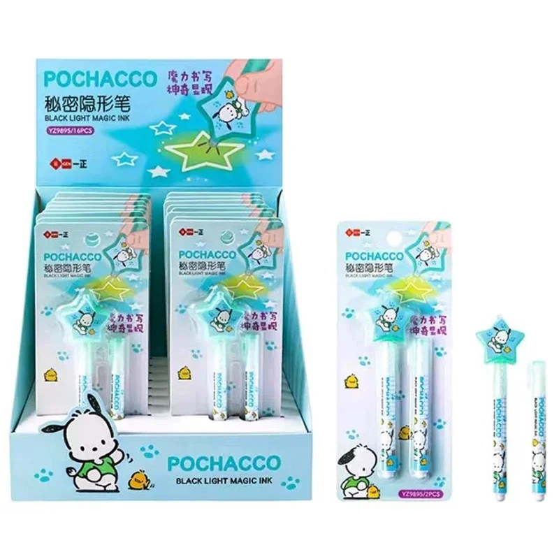 1pcs Sanrio Cute Series Invisible Neutral Pen Mymelody Kuromi Cinnamoroll Pochacco Anime Secret With UV Light Student Kids gift