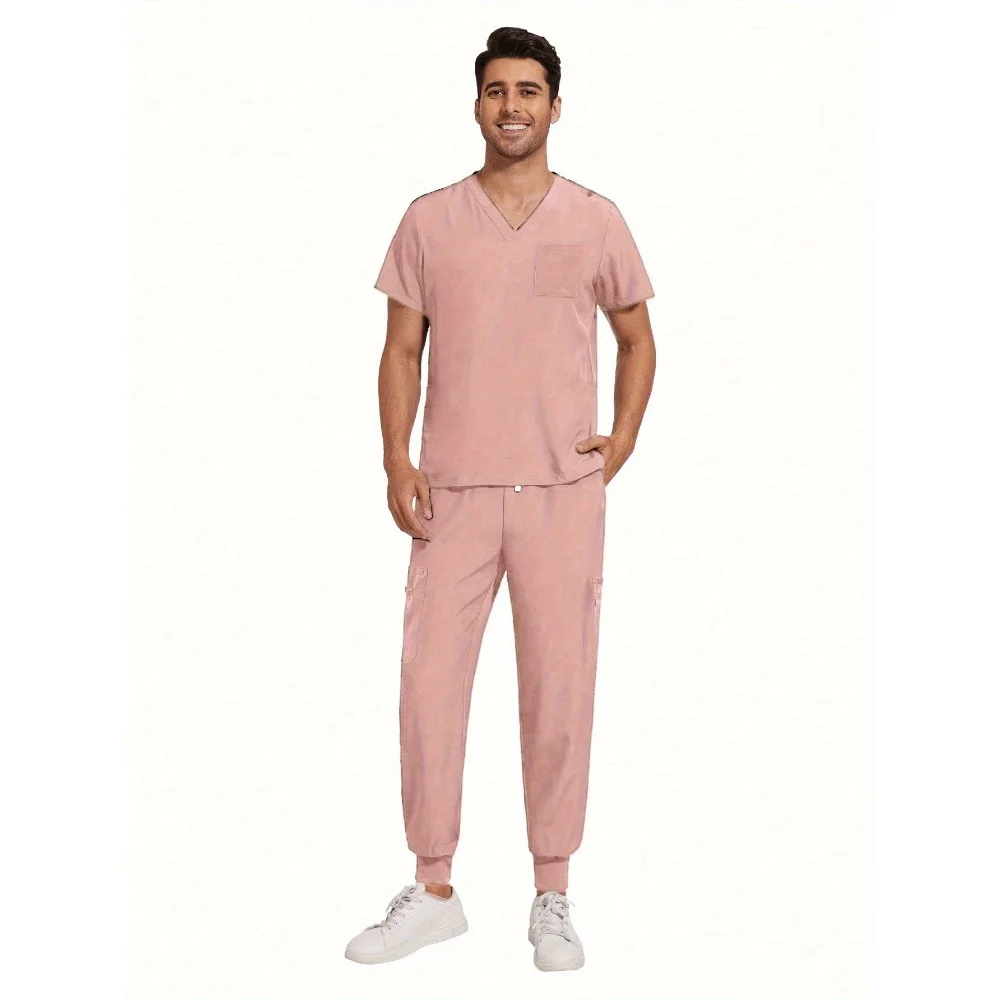 Vendita calda Uniformi ospedaliere antirughe Pantaloni da lavoro all'ingrosso Scrub Uniformi da infermiera Set da infermiera unisex