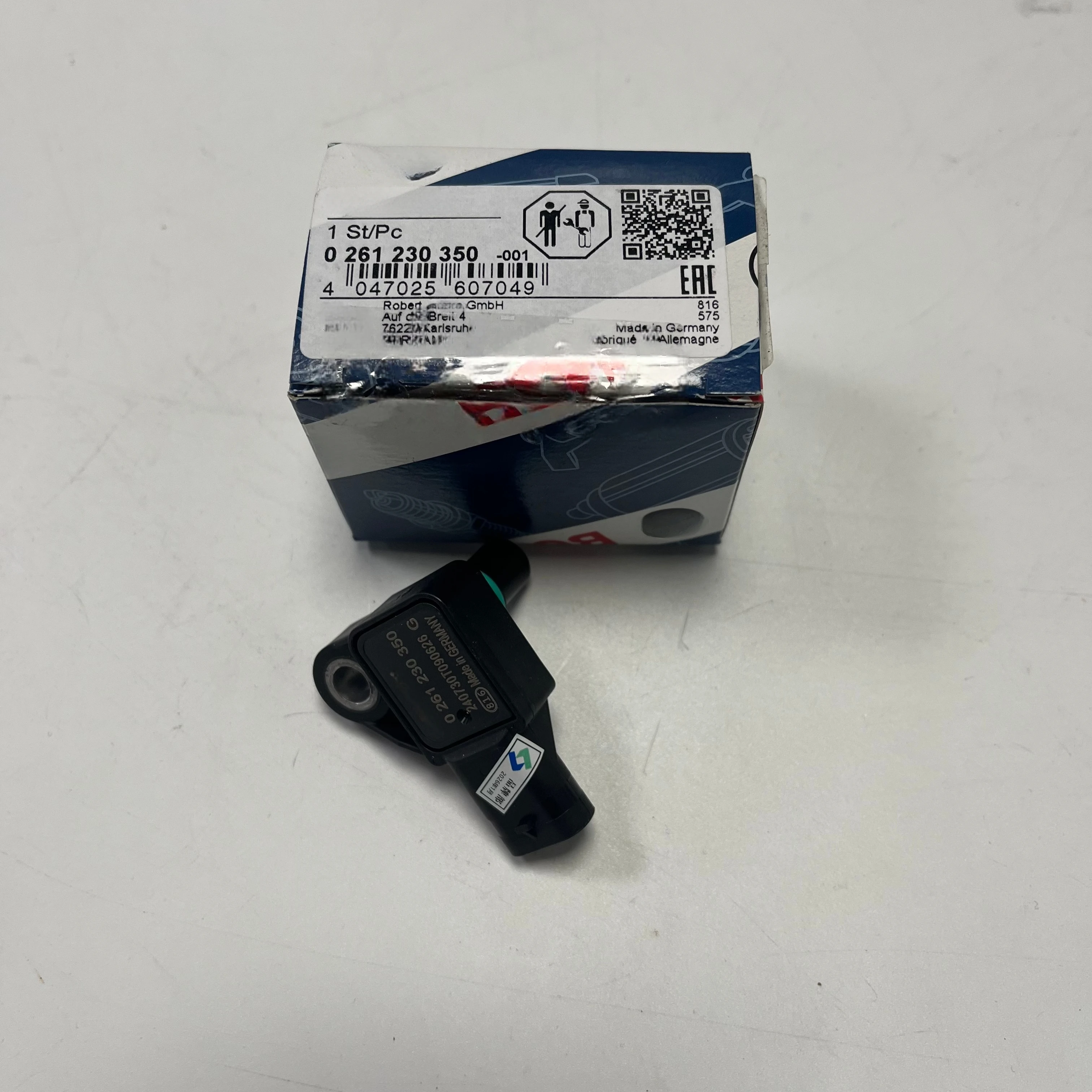Sensor de presión del intercooler original nuevo A0091533328 0261230350 para Mercedes-Benz Clase C, Clase E, Clase S, SL, CLS, GLC, GLE, GLS, M276