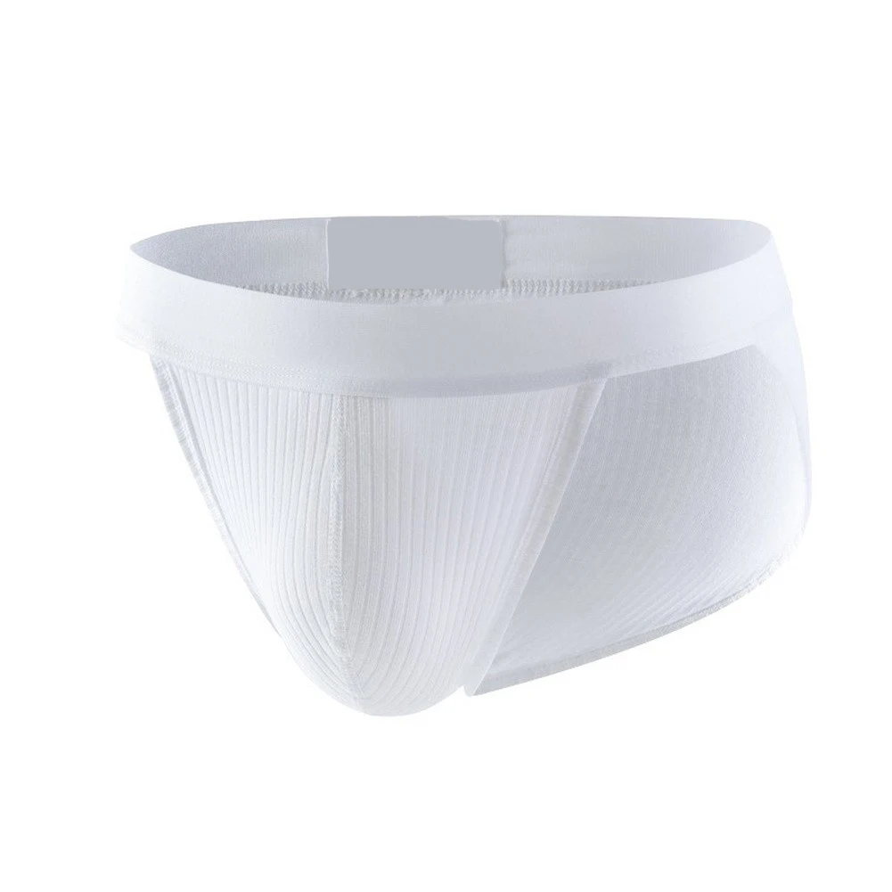 Men's Cotton Thread Underwear Briefs Sport Shorts Panties Jockstrap Underpants  Large Pouch High-Cut Fit Comfort Knicker