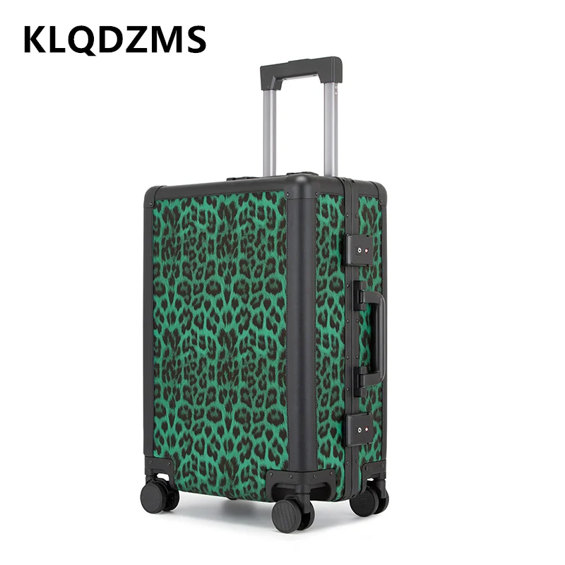 KLQDZMS Women's Suitcase ABS+PVC Boarding Case 20 Inch Trolley Case Student 24
