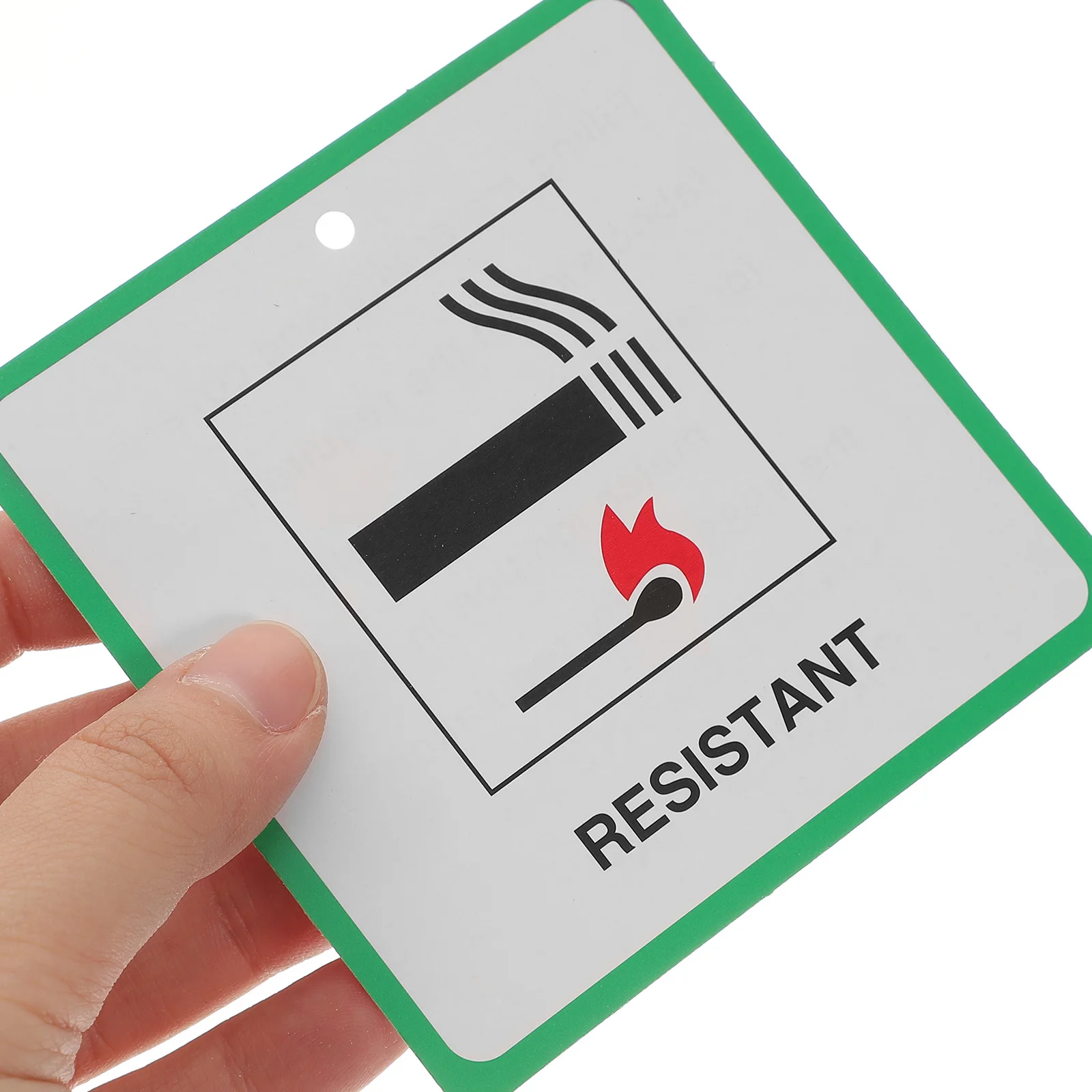 50pcs Fire Safety Labels for Furniture Coated Paper Warning Signs Stickers Durable Green DL7 Easy to Read Highly Visible