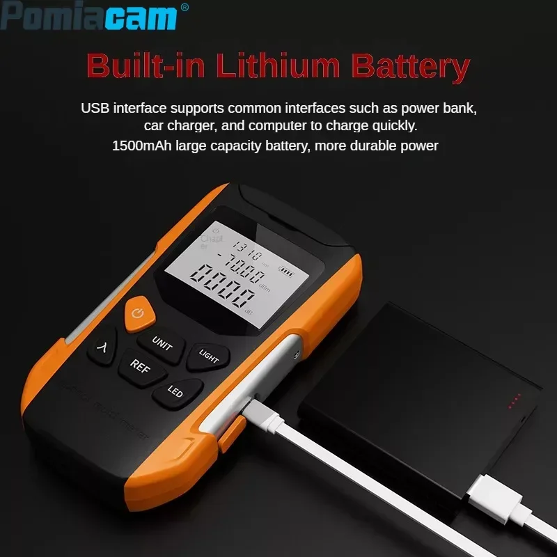 Rechargeable Multifunctional Optical Power Meter G9-Y OPM Fiber Optic Tool Fiber Optic Cable Ftth Fiber Optic Power Meter