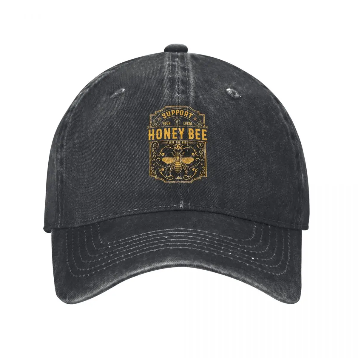 WoPlus Size Honey Bee Graphic demin Trucker Hat Sombreros ligeros para hombre Gorra Hombre Verano
