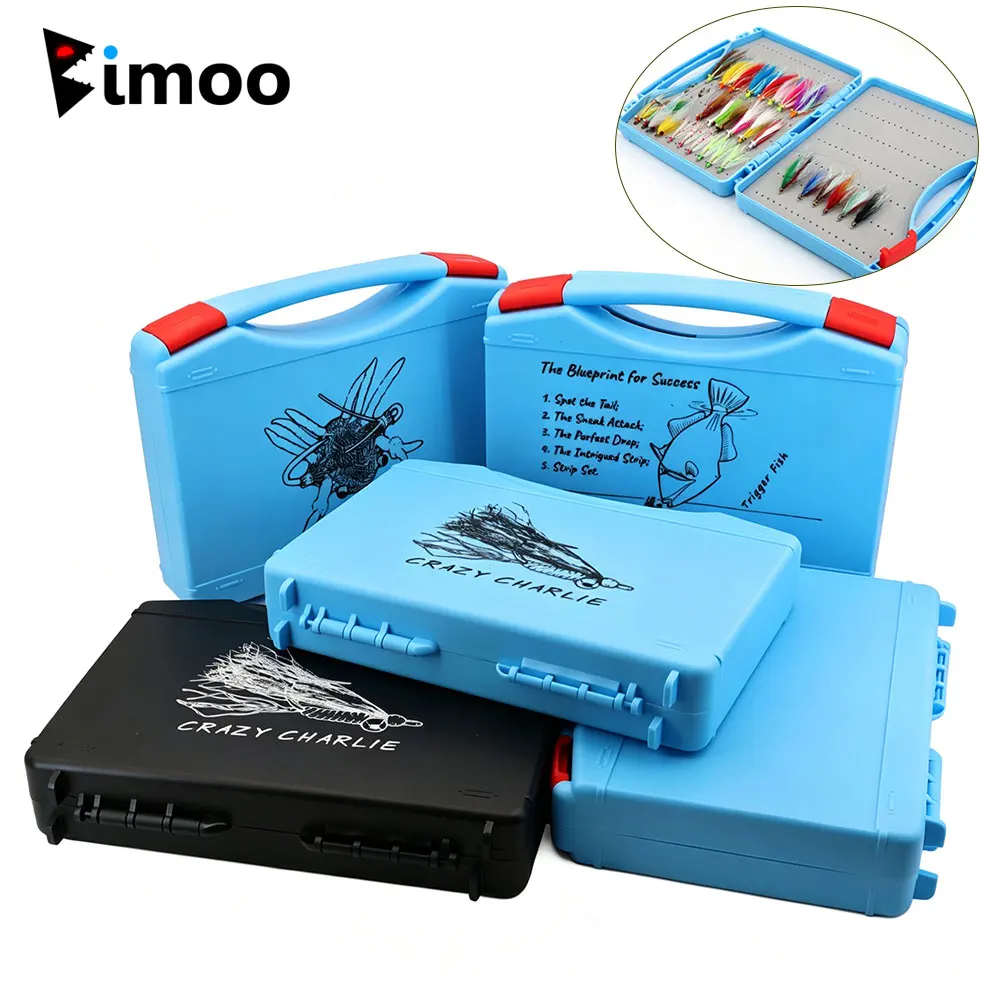 1PC Big Fly Box For Crazy Charlie Crabs Fly Nymph Streamers Fly Fishing Lures Bait Storage Box Case Container Fishing Tackle