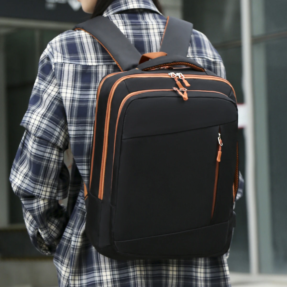

School Bag, Backpack, Male College Student, Commuting to Class, Large Capacity, Casual, Daily Use, Laptop Bag, Stylish 15.6inch Backpack, High School Student