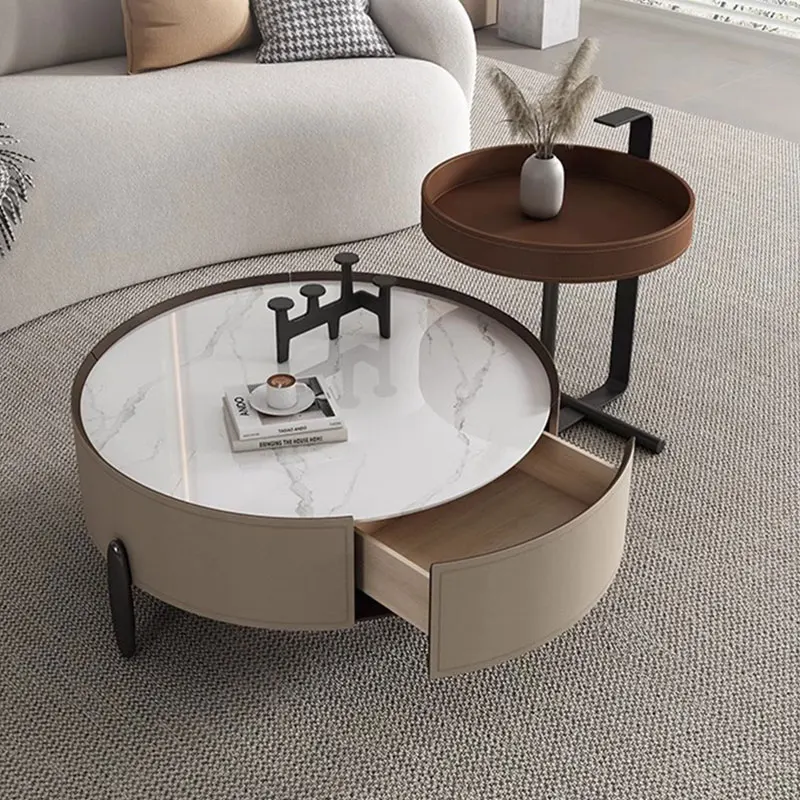 

Living Room Luxury Coffee Table Organizer Balcony Small Coffee Table Hallway Hotel Design Tavolino Da Salotto Home Furniture