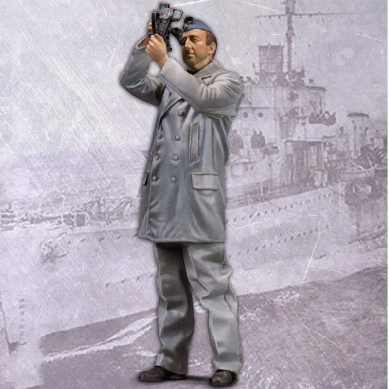 1/35 Scale Diecast Resin Figure Model Kit U-boat Commander and Crew 5 Figures Unassembled Unpainted No Boat