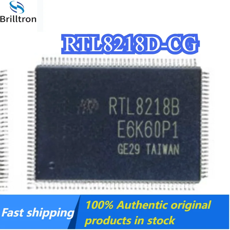 5-20PCS 100% New RTL8218D-CG RTL8218D LQFP-128 Ethernet Gigabit Switch Chip Brand New Original Stock Available, Fast Shipping.