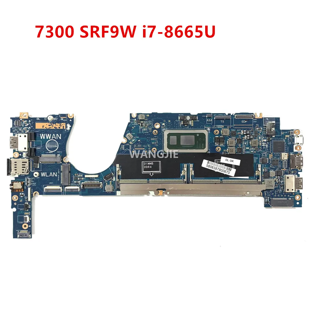 CN-0174H6 0174H6 174H6 Mainboard For DELL 7300 Laptop Motherboard LA-G861P With SRF9W i7-8665U CPU 100% Working Well