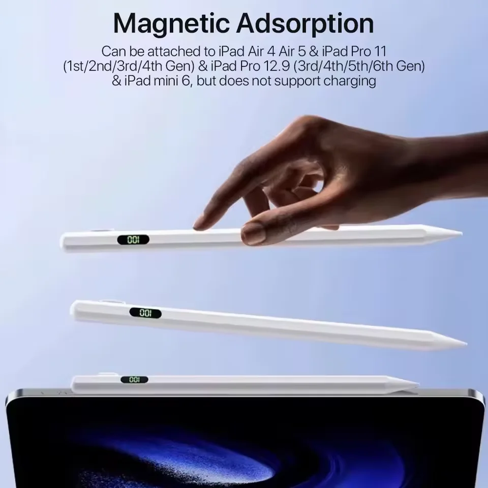 ل أبل قلم رصاص 2 1 النخيل رفض عرض الطاقة ملحقات iPad iPad 2022 2021 2020 2019 2018 Pro 11 12.9 قلم ستايلس صغير هوائي #5