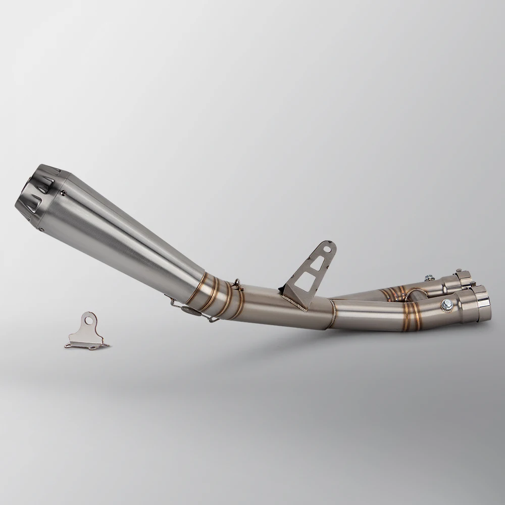 For YAMAHA R1 2015-2024 Motorcycle Exhaust Slip on Racing Line Arro Muffler Connect Stainless Middle Link Pipe Escape