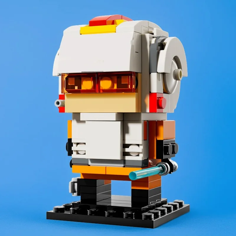 138 PCS MOC Famous Character Pilot Brickheadz Model Building Block DIY Assembly Bricks Display Toy For Children Christmas Gifts