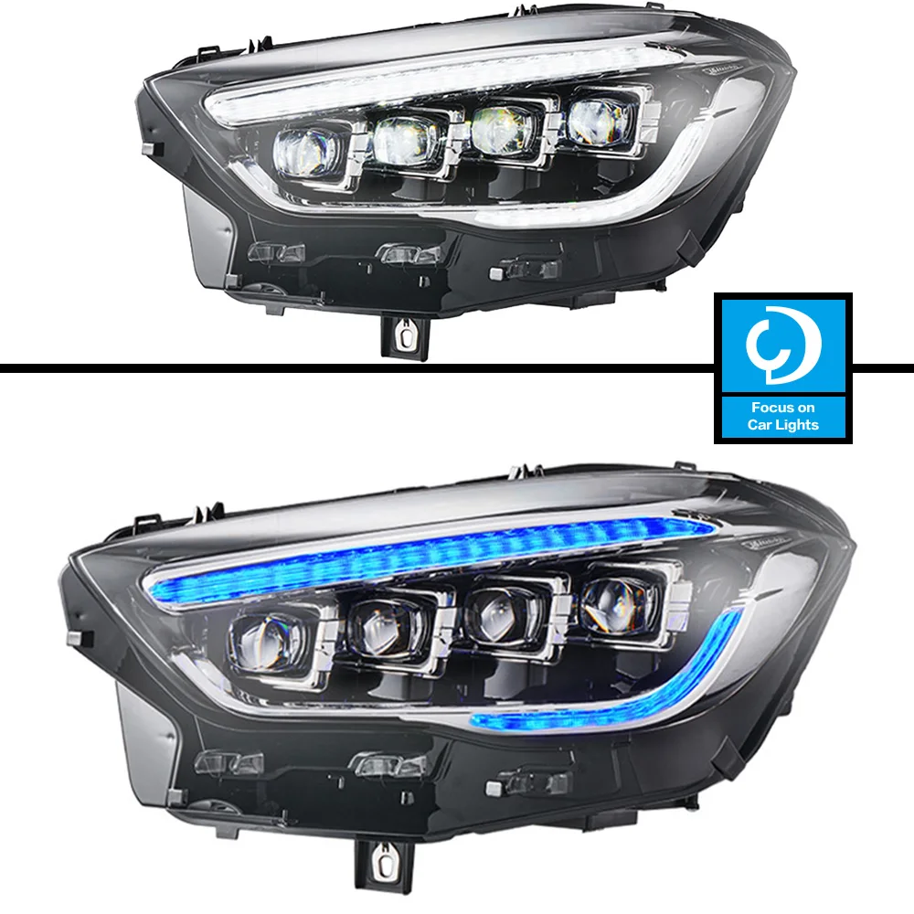 Car Front Headlight For Benz GLA200 220 260 LED Headlights 2020-2022 Styling Dynamic Turn Signal Lens Automotive Accessories