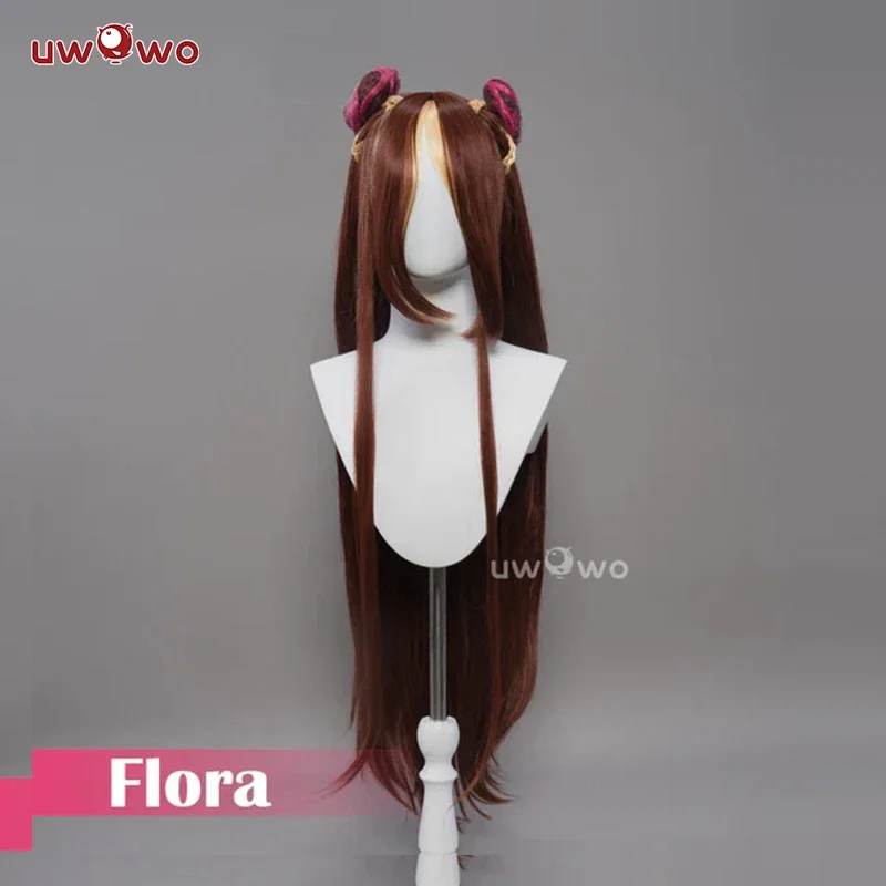 Cosplay Flora Wig Fairy Wings Cosplay Wigs Long Brown Hair