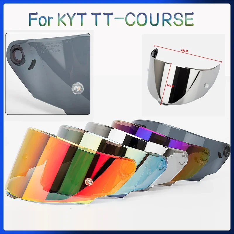 

For KYT TT COURSE Motorcycle Full Face Helmet Sun Visor Windshield UV Shield Windshield Sunscreen Lens Moto Helmet Accessories