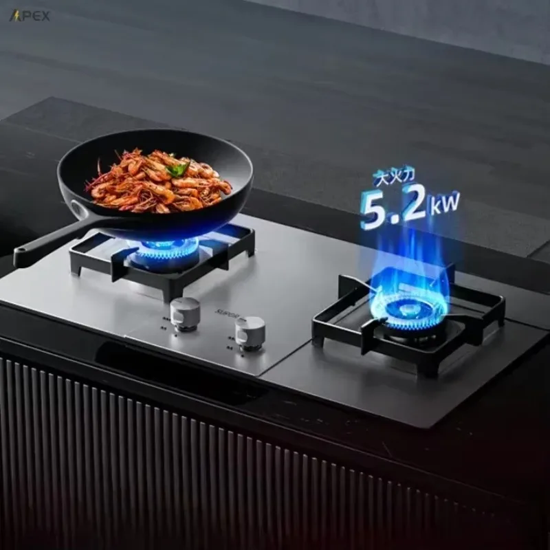 

Бытовая газовая плита на сжиженном газе. Двойные горелки. Встроенный/стандартный. Защита от пламени. Газовая плита.