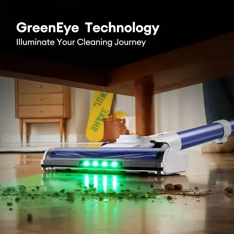 U10 Ultra Cordless Stick Vacuum Cleaner 450W Motor Anti-Tangle Brush Pet Hair Hardwood Floors and Carpets