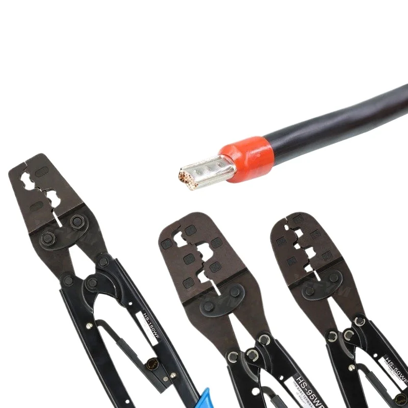 

Professional Tube Terminal Crimping Plier Hand Tool for 10.0-150mm² Needle Insulated Cold Press Terminal Processing