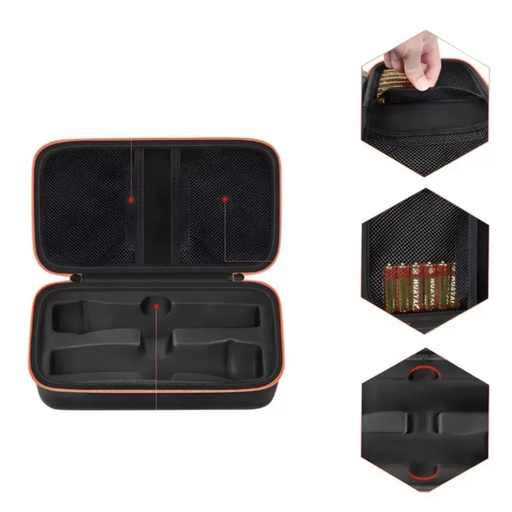 

Professional Hard Shell Microphone Case Dual Capacity Shockproof Carrying Case Handheld Mic Travel Bag for JBL Singing Karaoke