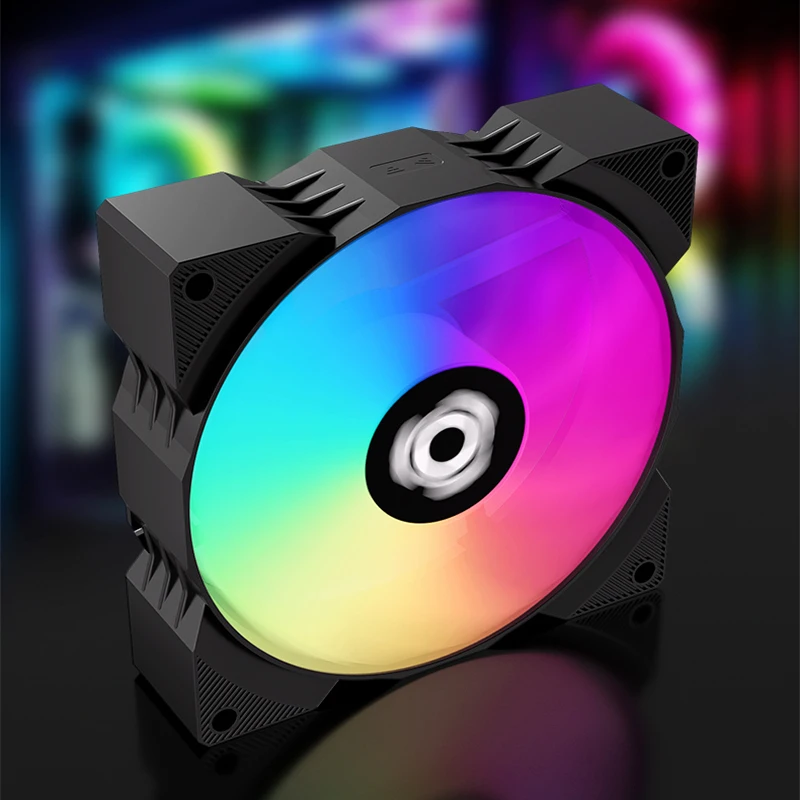 TEUCER T9025 9 ซม.PC Case พัดลมระบายความร้อน 5V3PIN ARGB 800-2200RPM คอมพิวเตอร์แชสซี PWM อุณหภูมิอัจฉริยะควบคุมพัดลมระบายความร้อน