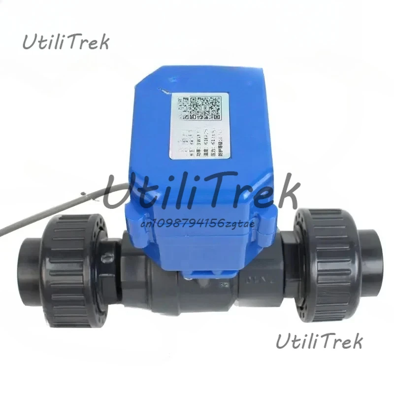 

Mini plastic 2-way AC220V pvc 1/2inch electric ball valve for garden water irrigation