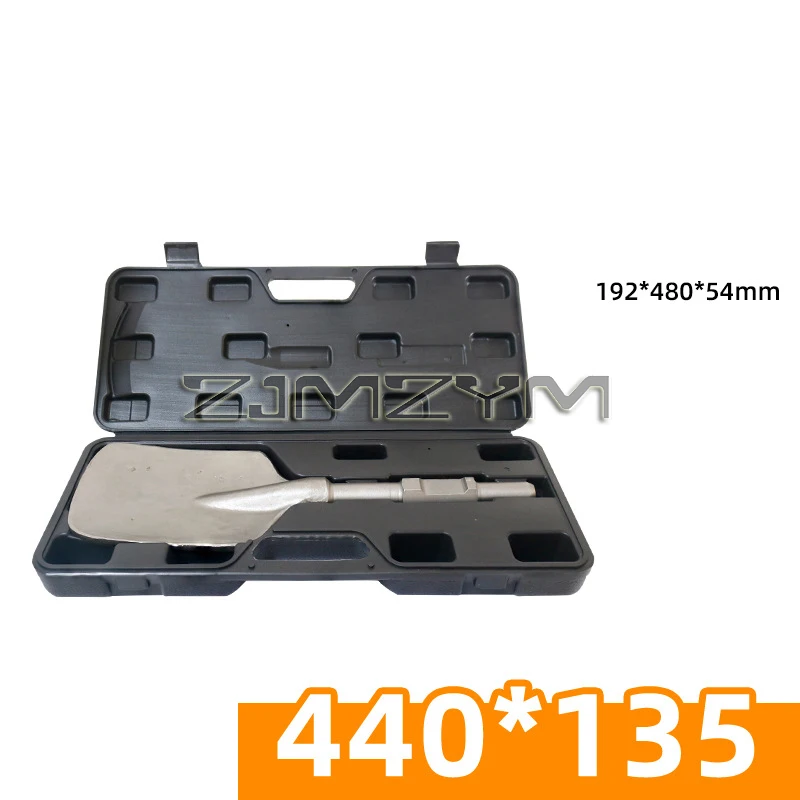 1PC 65A Electric Chisel With Hexagonal Handle Widened Shovel Head Large/Peach heart/Flat Mouth Concrete Chisel