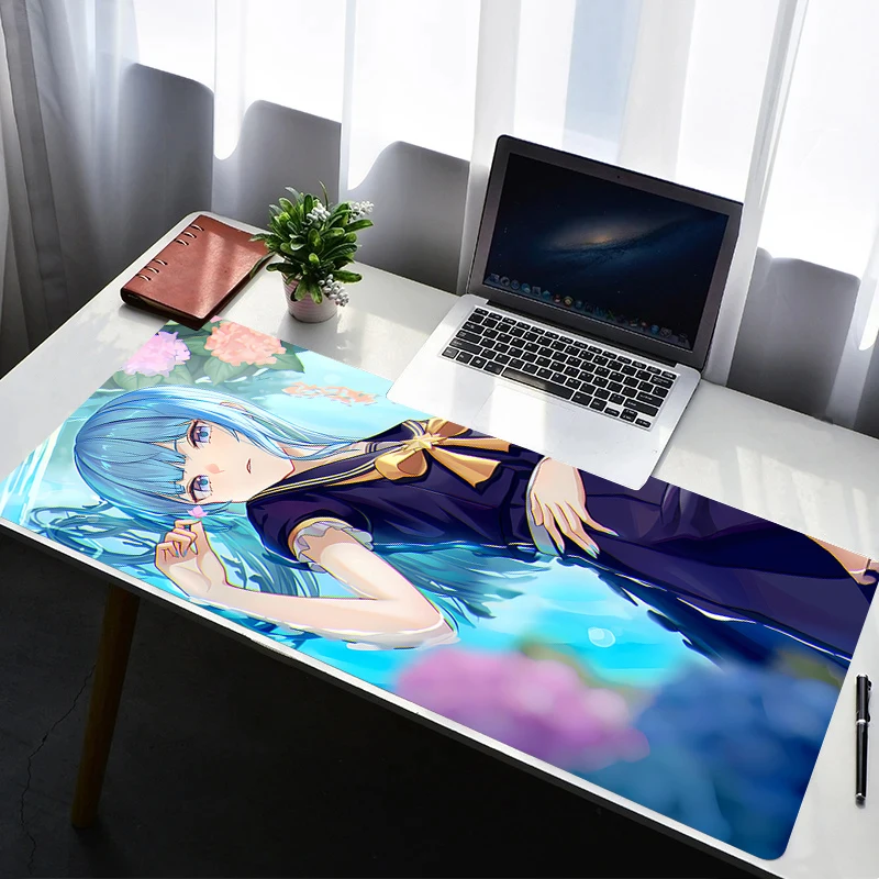 

Mouse Pad Laptop Rubber Extended Desktop Mat Computer Gamer Hololive Hoshimachi Suisei Mousepad Gaming Accessories Keyboard Pad
