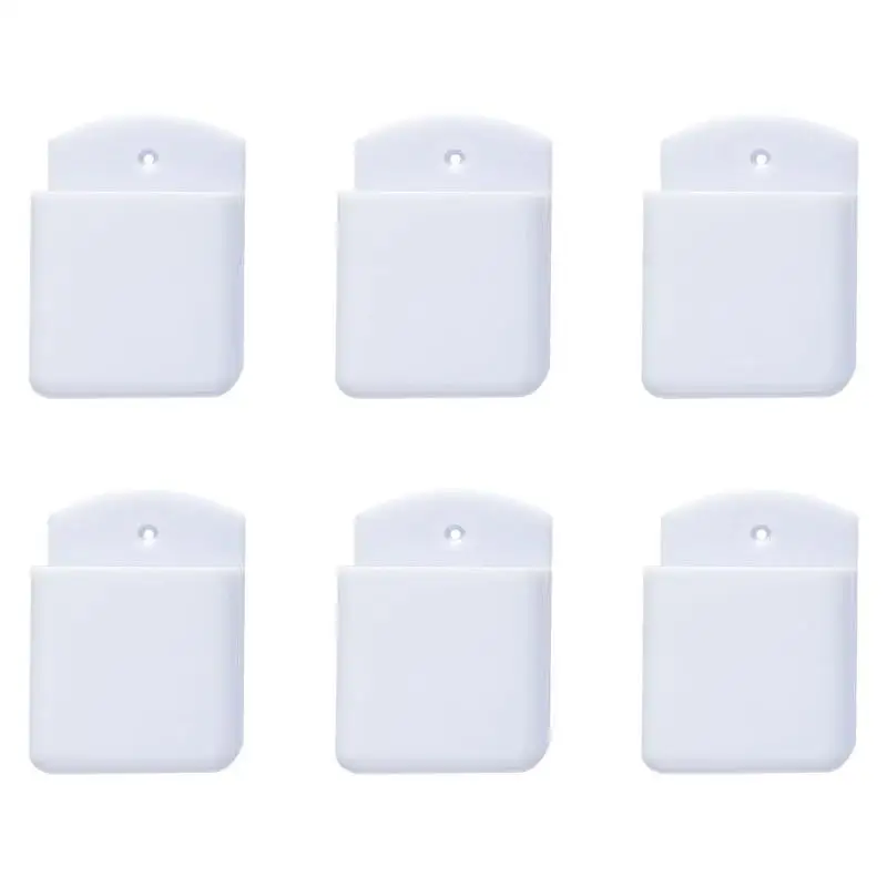 E8BD Pack of 6 Remote Control Organizers Adhesive Wall Fix Efficient Solution